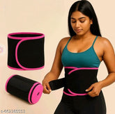 Slimming Waist Trimmer Belt for Men & Women – Adjustable Sweat Belt for Weight Loss, Tummy Control & Workout Support (Free Size, Random Color)