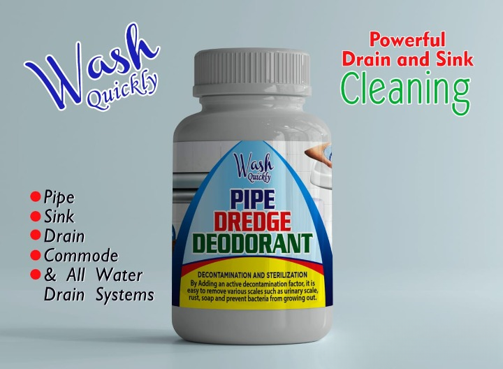 Pipe Dredge Deodorant Quick Wash Sink and Drain Cleaner (Pack of 3)