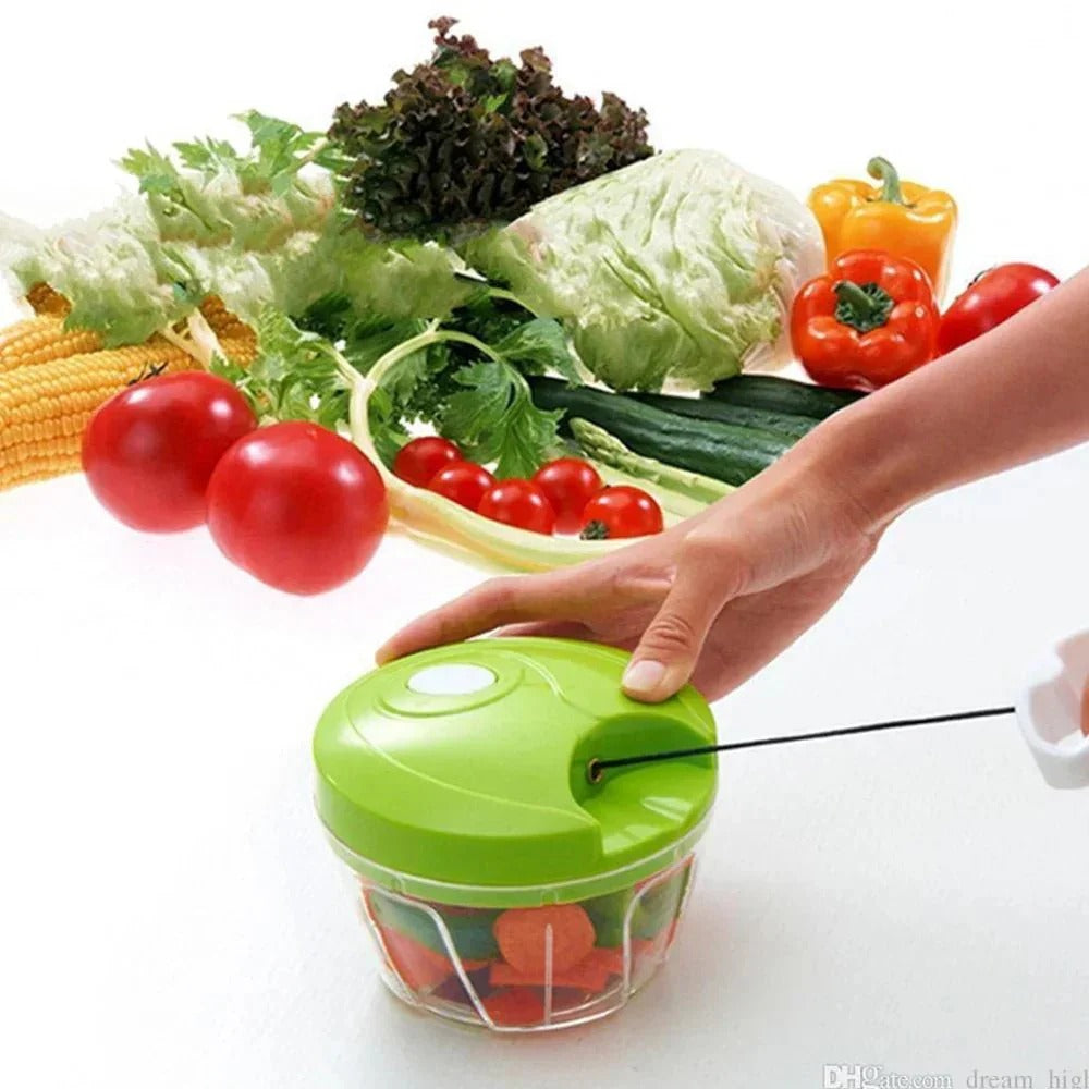 Best Quality Manual Spin Cutter For Kitchen Hand Pulled Chopper Grinder Slicer For Vegetables Fruits Onions Garlic And Salad