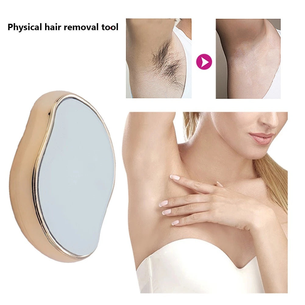 Bleame Crystal Hair Eraser – Painless Exfoliation Hair Removal Tool For Arms Legs Back – Apply To Any Part Of The Body – China (random Color)Without Box